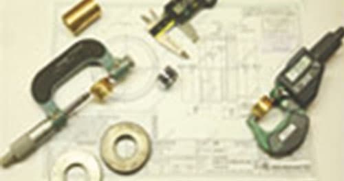 Micrometers and calipers used for thread and dimensional checking